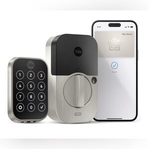 Yale Assure Lock 2 Plus Apple Home Keys, Nickel Keyless Entry Door Lock NEW